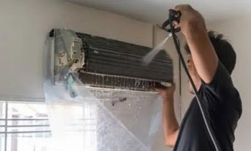 Air conditioning cleaning support