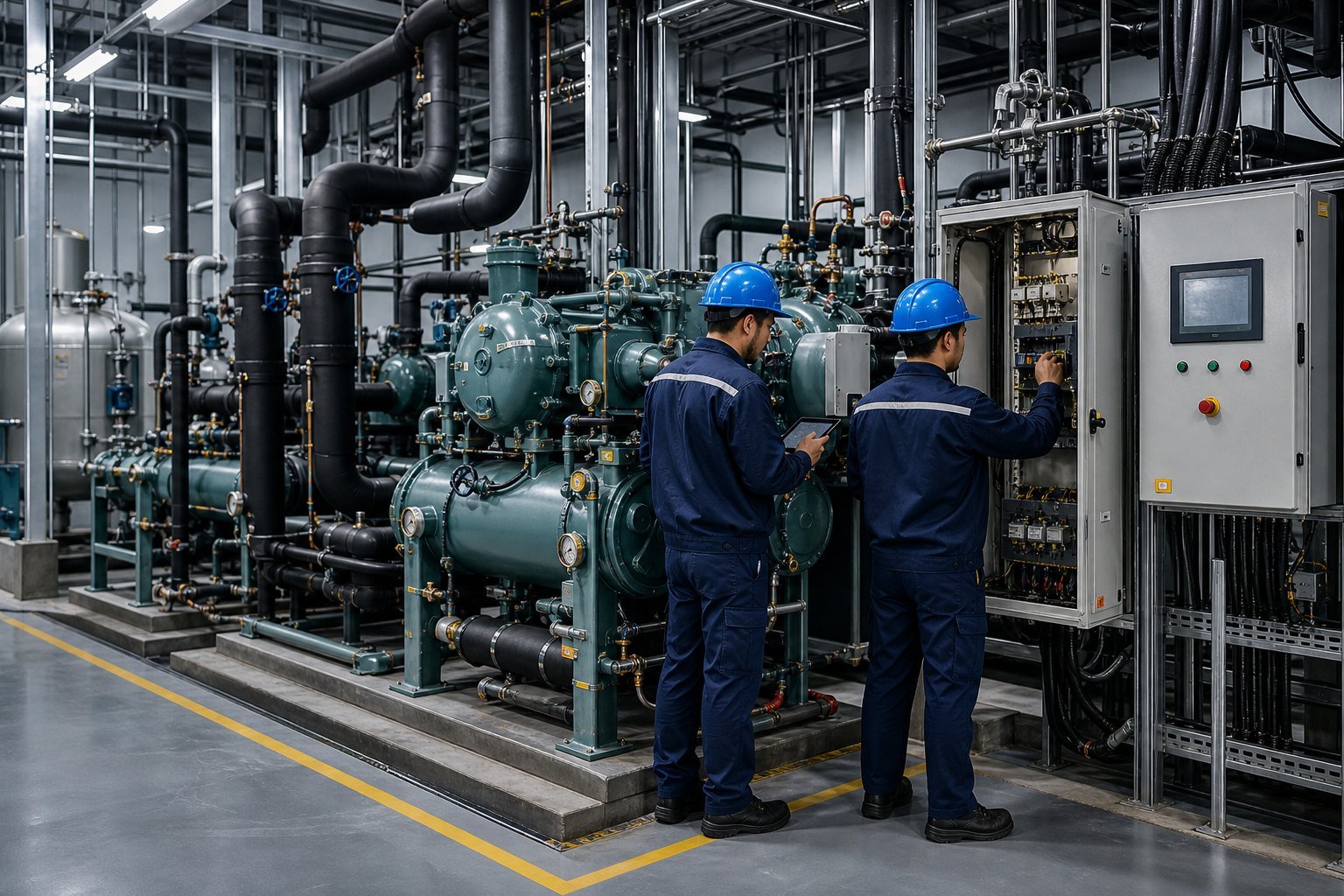 Commercial cooling service team